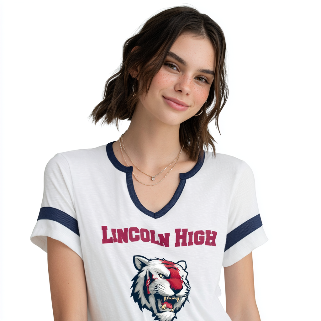 Halftime Notch-Neck Tee