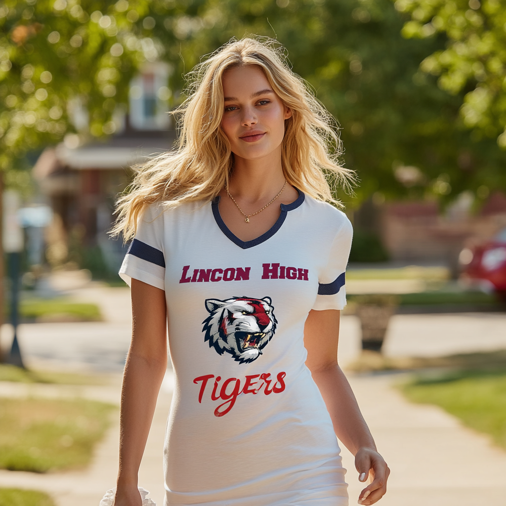 Halftime Notch-Neck Tee
