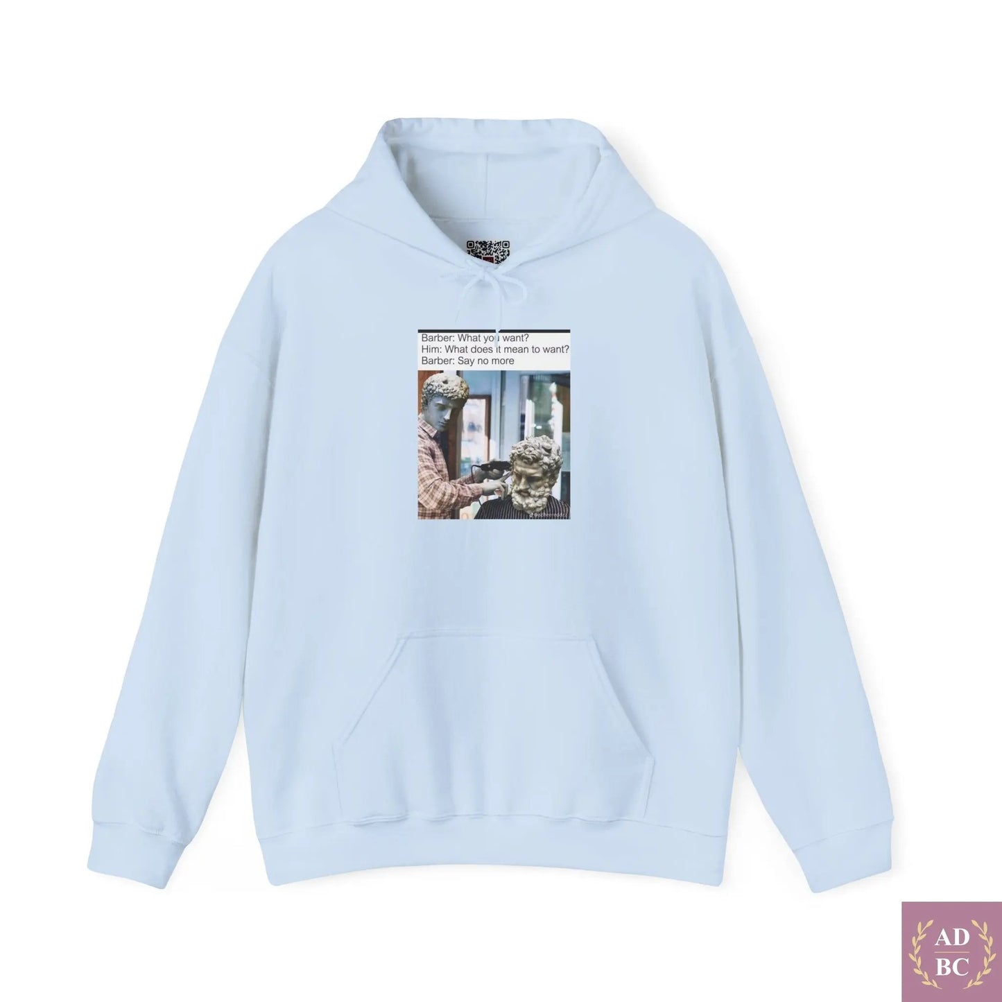 What Does It Mean To Want - Meme Hoodie 2XL / Light Blue Hoodie AD/BC