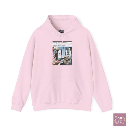 What Does It Mean To Want - Meme Hoodie 2XL / Light Pink Hoodie AD/BC