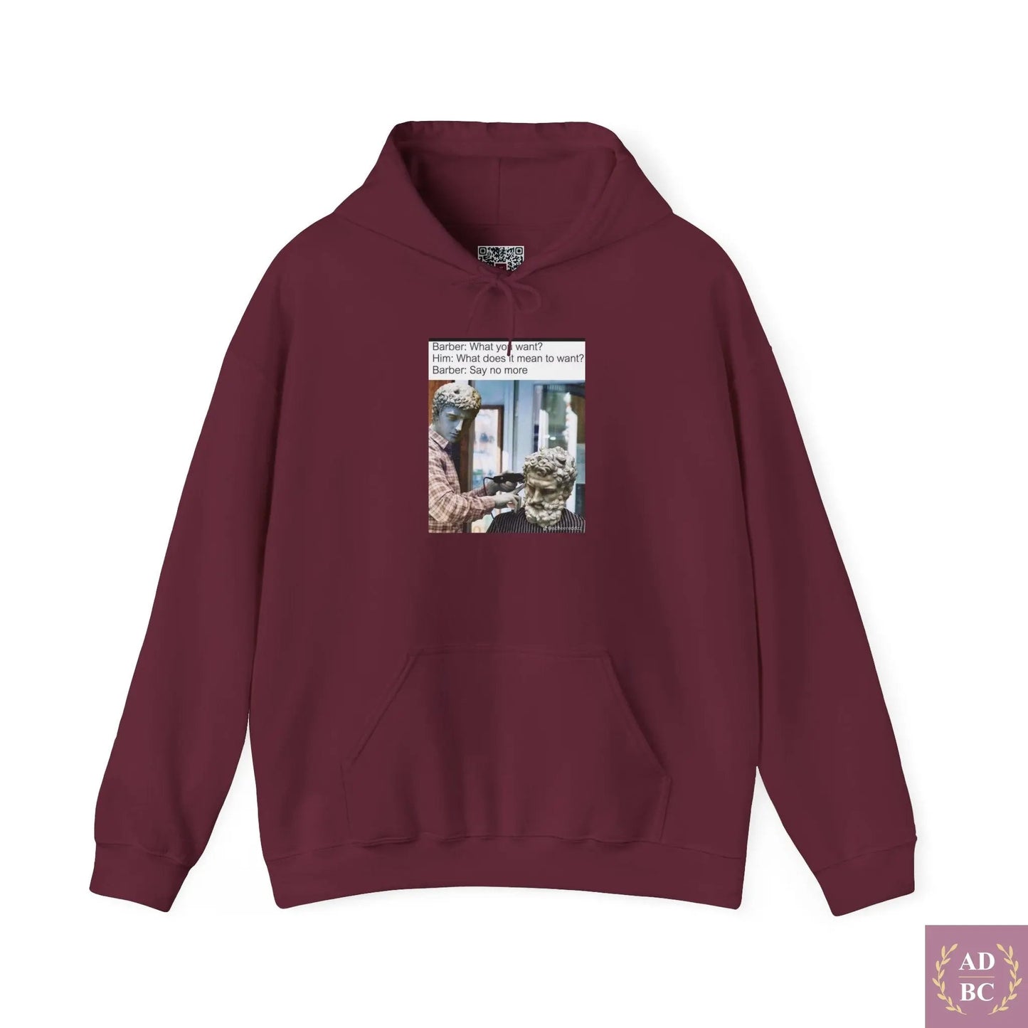What Does It Mean To Want - Meme Hoodie 2XL / Maroon Hoodie AD/BC