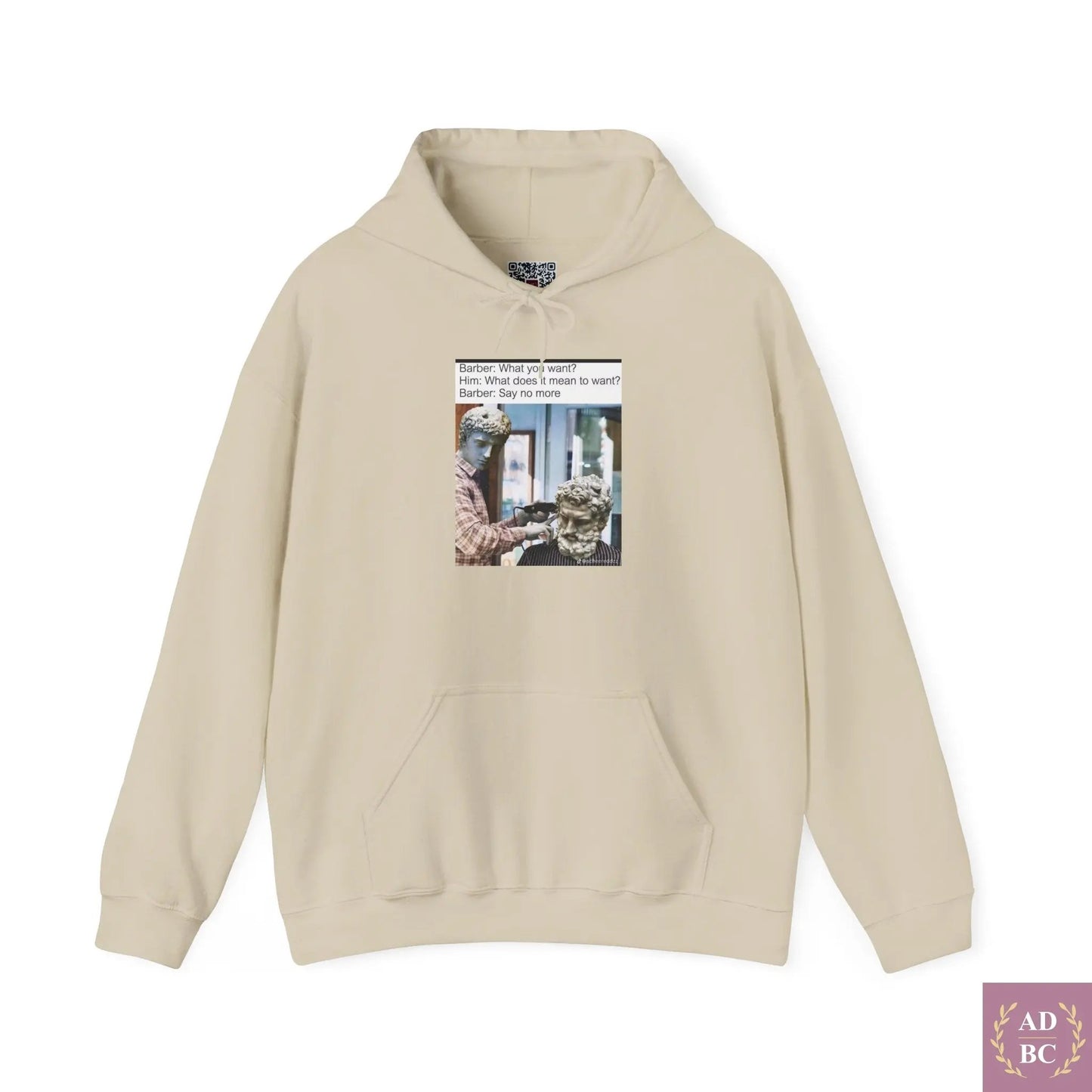 What Does It Mean To Want - Meme Hoodie 3XL / Sand Hoodie AD/BC