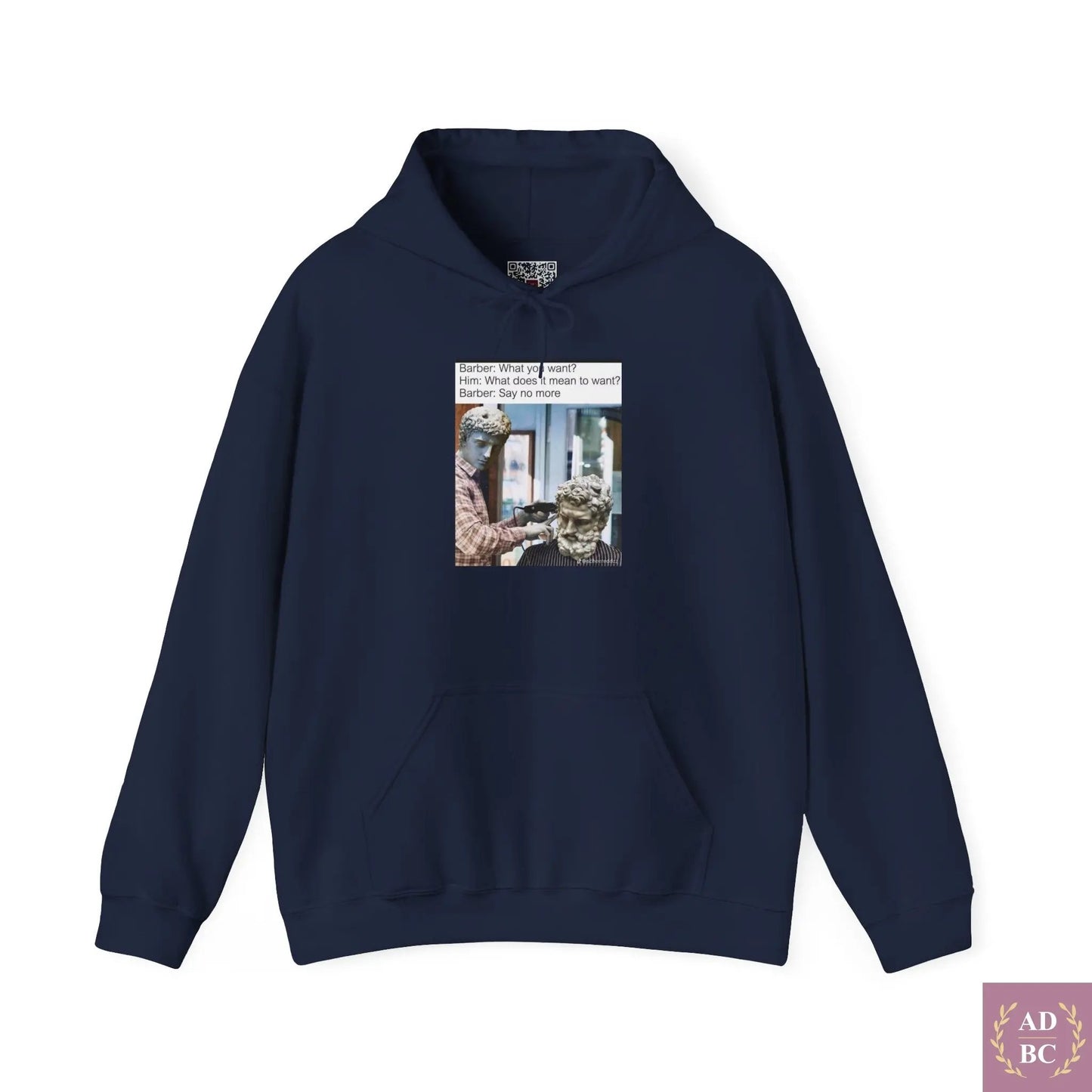 What Does It Mean To Want - Meme Hoodie 5XL / Navy Hoodie AD/BC